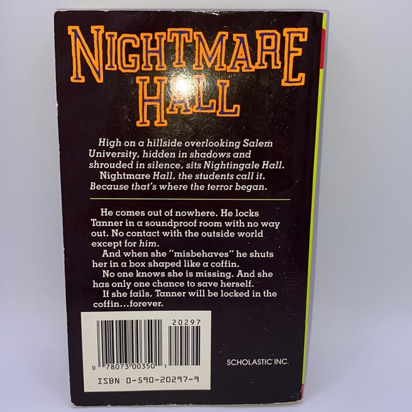 Nightmare Hall The Coffin #19 by Diane Hoh Scholastic Thriller Horror Vintage - Picture 3 of 5